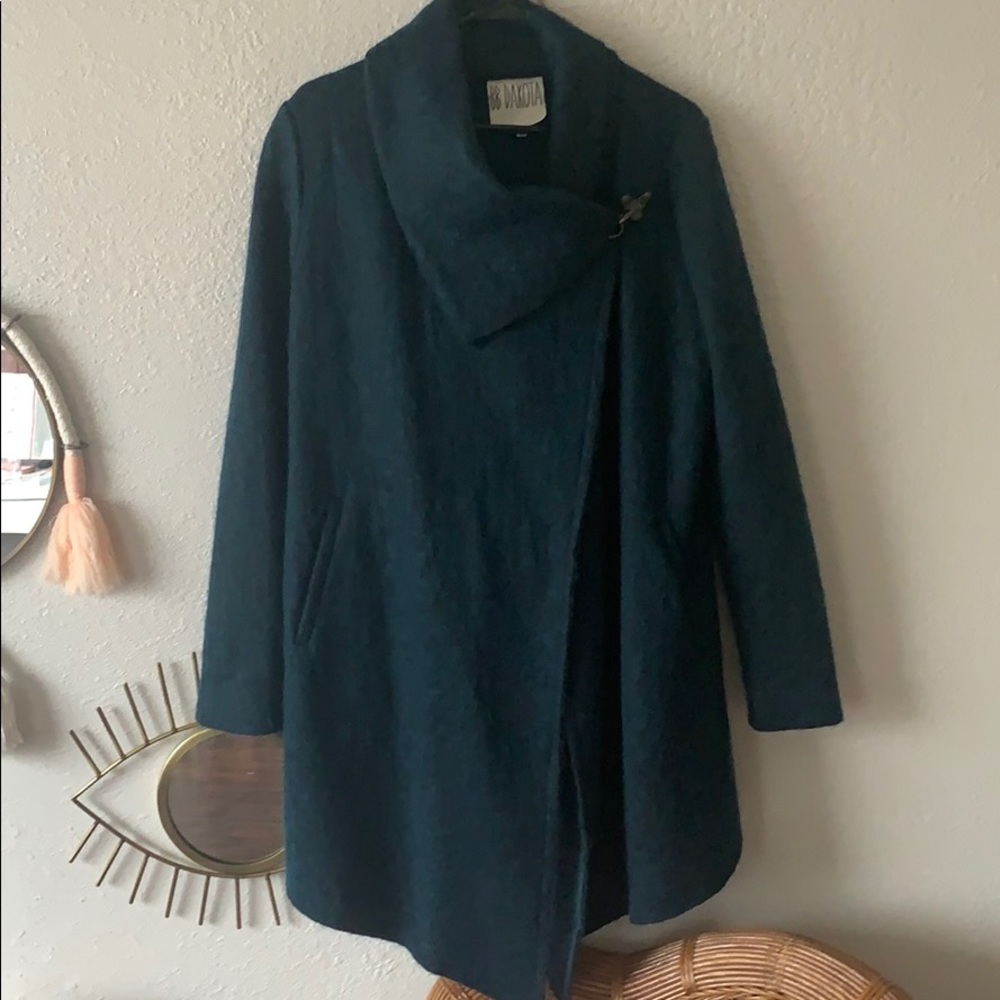 Dark Turquoise Wool Coat -BB Dakota